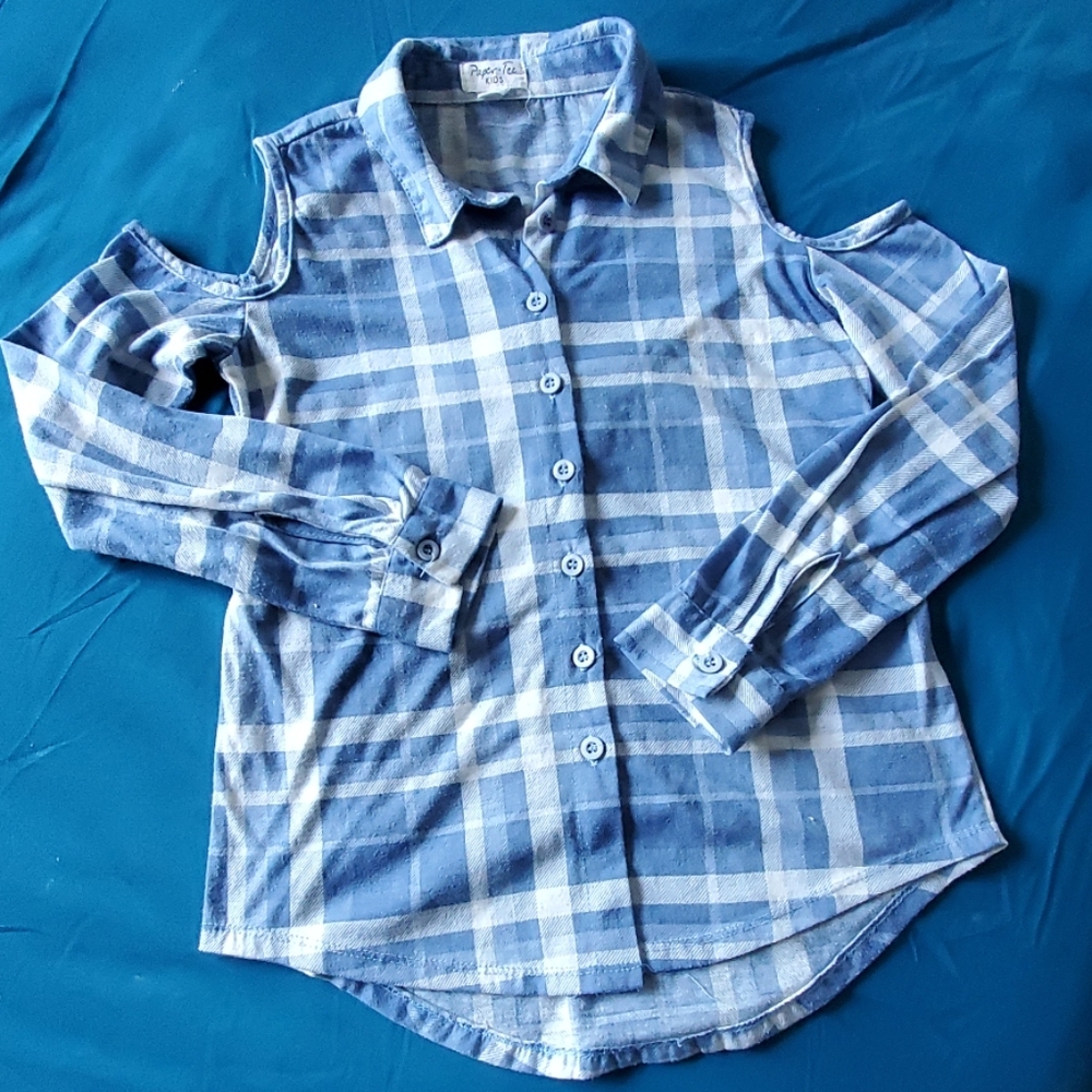 Checkered girl top